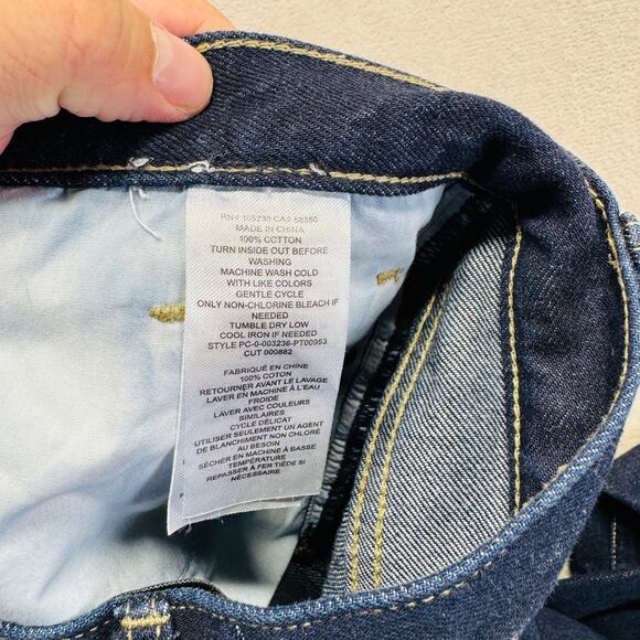 Current/Elliott Jeans Women 26 Dark Wash Blue Denim The Borderline Skinny 26" HR - Picture 4 of 12